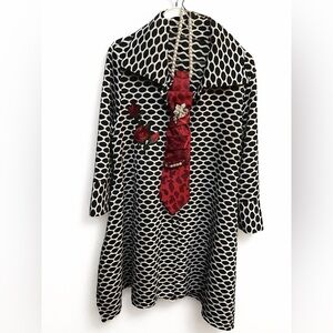 SOLD A Stylish Black and White Dress jacket.